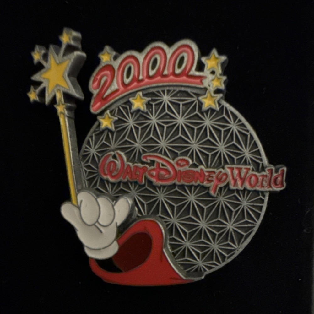 Disney Walt Disney World New Year Single Pin 2000 Commemorative Y2K
